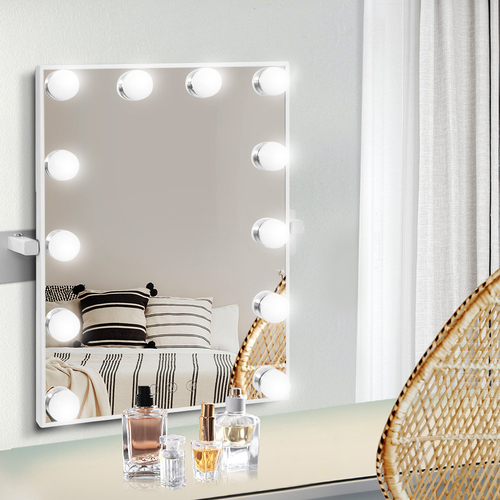 Hollywood Wall mirror Makeup Mirror With Light Vanity 12 LED Bulbs