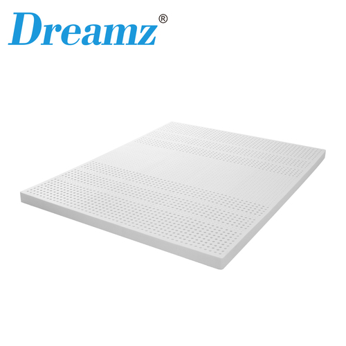 Latex Mattress Topper Double Natural 7 Zone Bedding Removable Cover 5cm