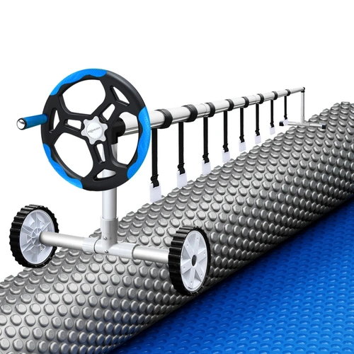 Aqua Buddy Pool Cover 600 Micron Solar Heat Blanket LDPE 10.5x4.2m w/ 5.55m Roller