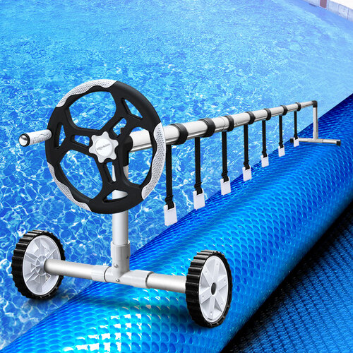 Aquabuddy Pool Cover Roller 500 Micron Solar Blanket Swimming Pools Covers 9x5M