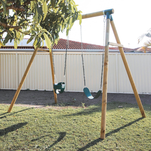 Amber 3 Double Swing Set