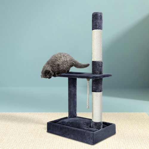 Cat Tree Scratching Post Scratcher Tower Condo House Grey 102cm