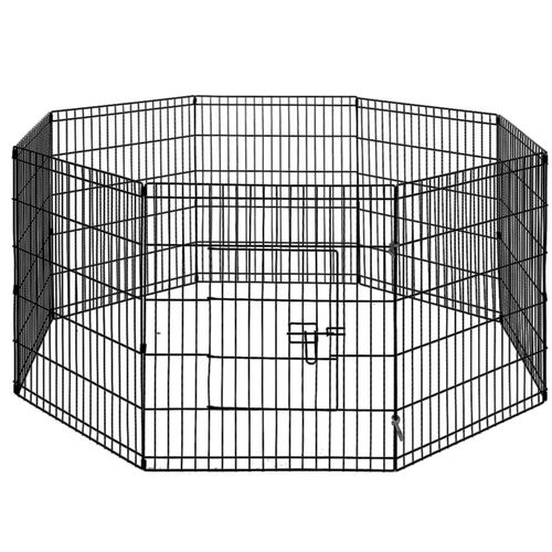 30" 8 Panel Pet Dog Playpen Puppy Exercise Cage Enclosure Play Pen Fence