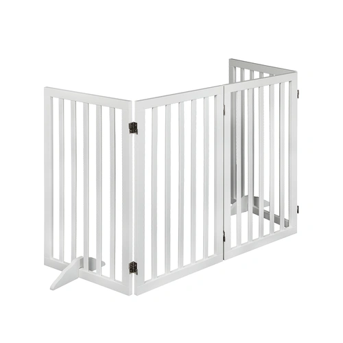  Wooden Pet Gate Dog Fence Safety White 800x 3MM