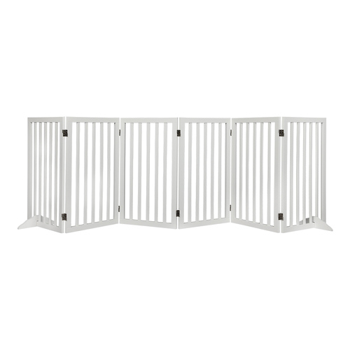  Wooden Pet Gate Dog Fence Safety White 10 Pack