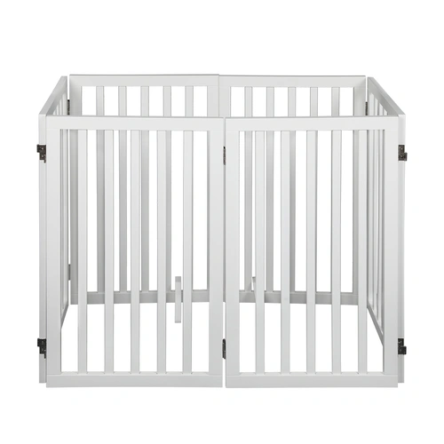  Wooden Pet Gate Dog Fence Safety White 10 Pack