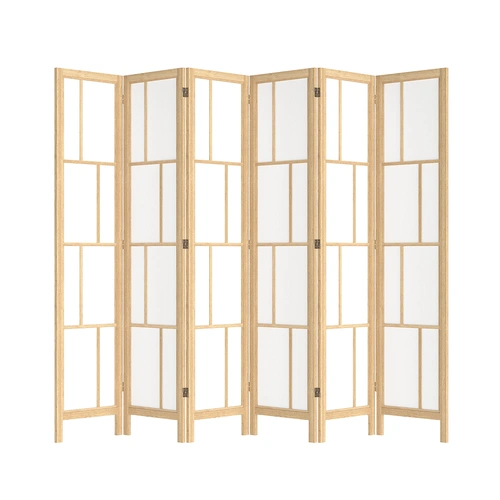 6 Panel Room Divider 170cm Freestanding Screen