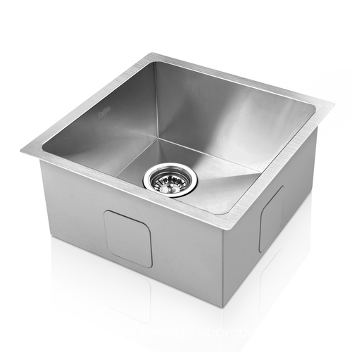 44cm x 44cm Stainless Steel Kitchen Sink Under/Top/Flush Mount Silver