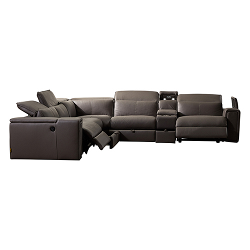 Atlanta Genuine Leather/PVC Grey Colour
