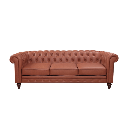 Madeline 3 Seater Brown