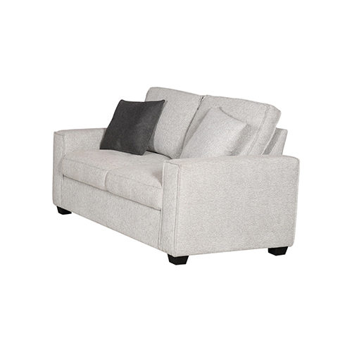 2 Seater Sofa Set Polyester Fabric Multilayer Two Pillows Attached Individual Pocket Spring