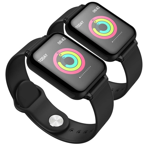 2x Waterproof Fitness Smart Wrist Watch Heart Rate Monitor Tracker Black