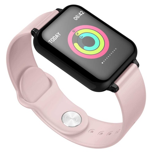 Waterproof Fitness Smart Wrist Watch Heart Rate Monitor Tracker Pink