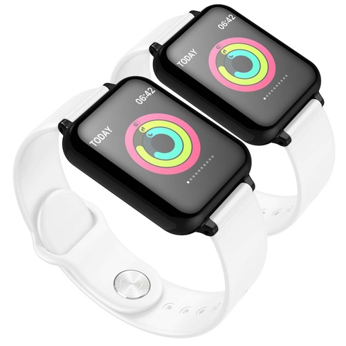 2x Waterproof Fitness Smart Wrist Watch Heart Rate Monitor Tracker White