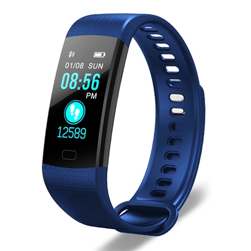 Sport Smart Watch Health Fitness Wrist Band Bracelet Activity Tracker Blue