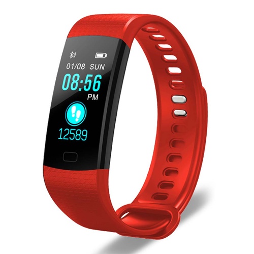 Sport Smart Watch Health Fitness Wrist Band Bracelet Activity Tracker Red