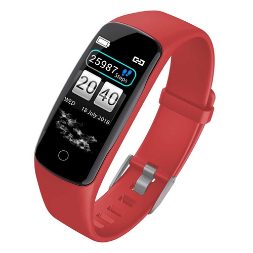 Sport Monitor Wrist Touch Fitness Tracker Smart Watch Red