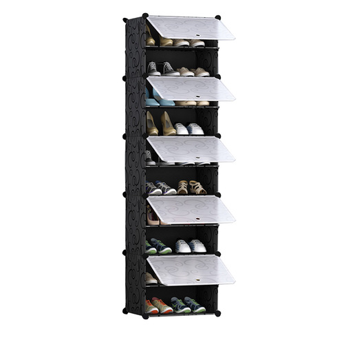 10 Tier Shoe Rack Organizer Sneaker Footwear Storage Stackable Stand Cabinet Portable Wardrobe with Cover
