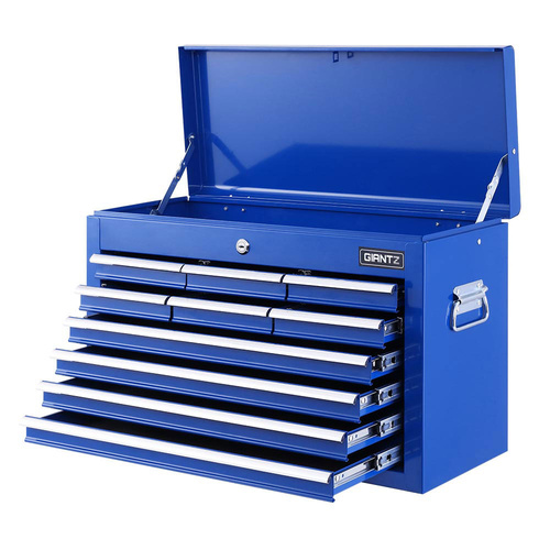 10-Drawer Tool Box Chest Cabinet Garage Storage Toolbox Blue