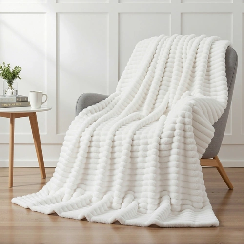 152x203cm Throw Blanket Queen Fleece Lightweight Cozy Sofa Couch Bed Throw