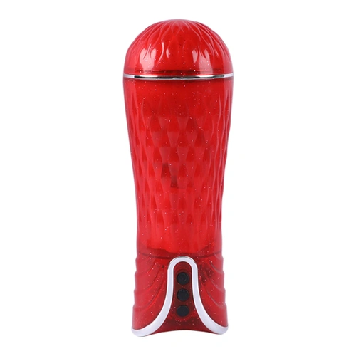  Masturbation Cup Vibrating Masturbator Red