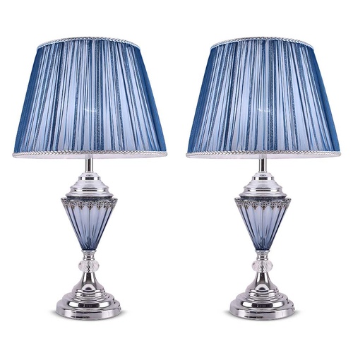 2x LED Elegant Table Lamp with Warm Shade Desk Lamp