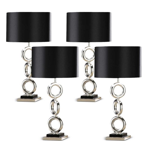 SOGA 4x Simple Industrial Style Table Lamp Metal Base Desk Lamp
