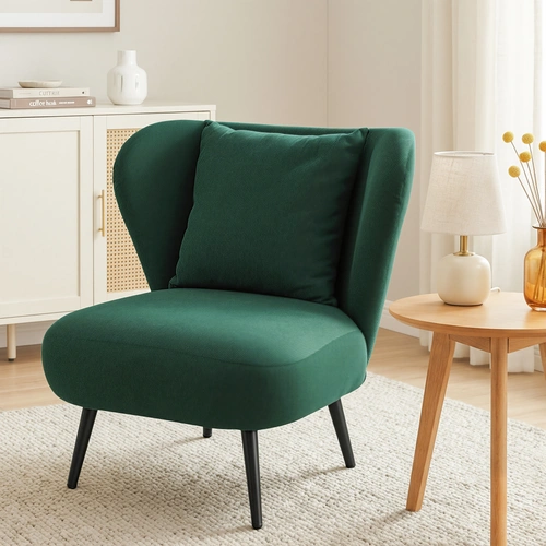 Armchair Accent Chair Lounge Tub Sofa Couch Corduroy Velvet Green