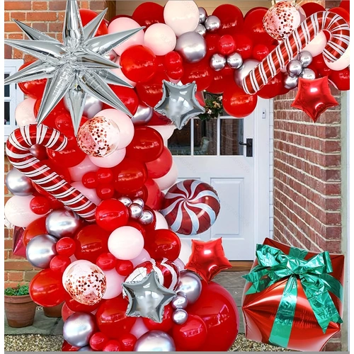 Christmas Balloon Arch Kit – Latex & Foil Balloons
