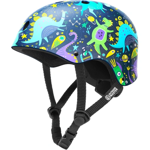 OutdoorMaster Youth & Kids Bike Helmet - Adjustable Multi-Sports Skateboard Helmet with Removable Liners for Balance Bike, Kids Scooter, One Wheel Hov
