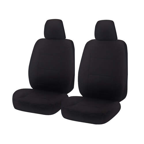 Seat Covers for HOLDEN COLORADO RG SERIES F 06/2012 - ON SINGLE / DUAL FRONT 2X BUCKETS BLACK ALL TERRAIN