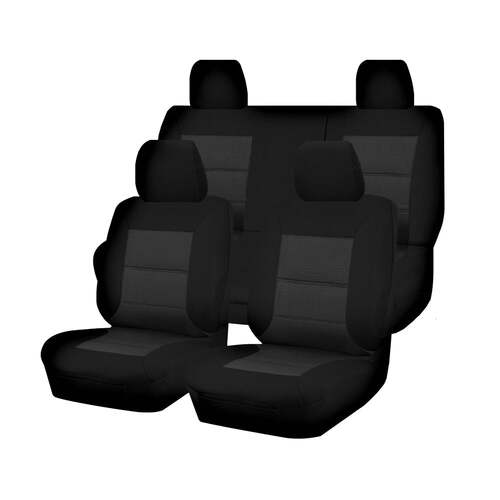 Seat Covers for MAZDA BT-50 TF XT DUAL CAB 07/2020 - ON PREMIUM BLACK