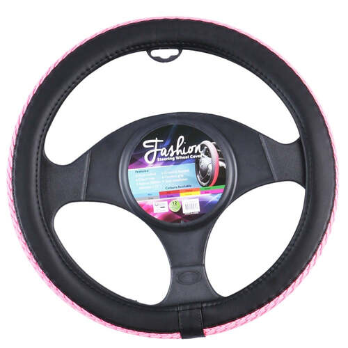 Fashion Steering Wheel Cover - Pink