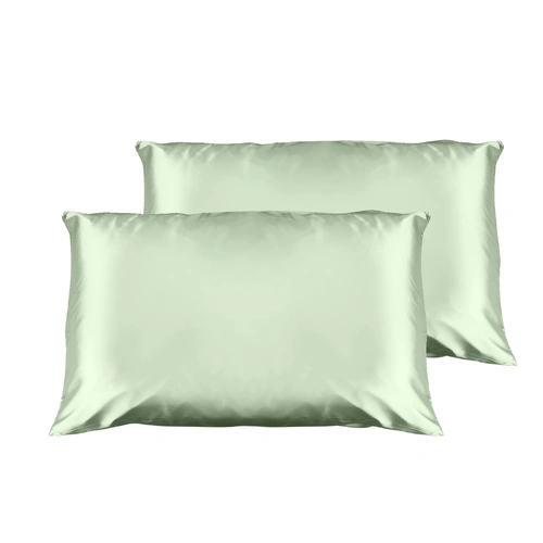 Luxury Satin Pillowcase 2 Pack Size with Gift Box Luxury - Sage Green