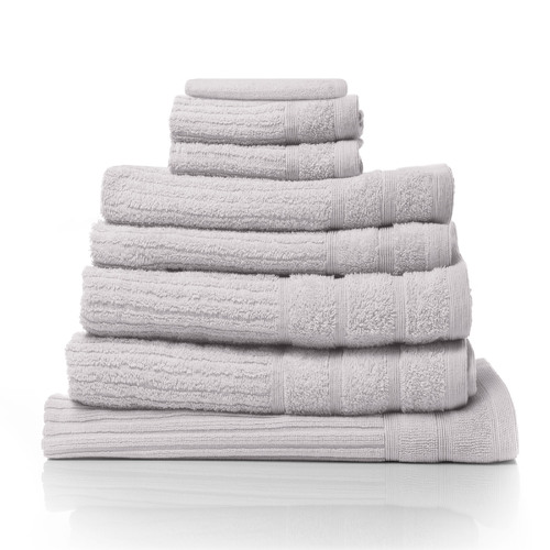 Eden Egyptian Cotton 600GSM 8 Piece Luxury Bath Towels Set - Holly