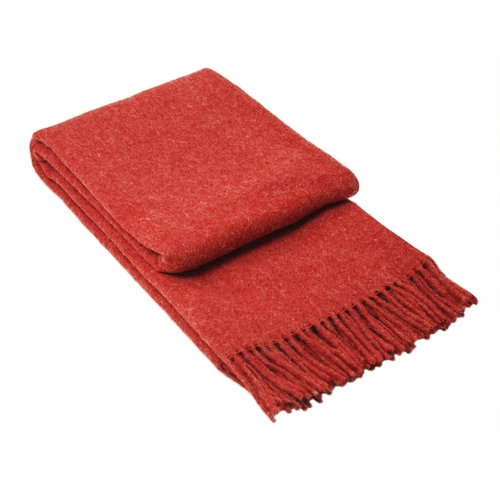 Brighton Throw - 100% NZ Wool -  Cherry
