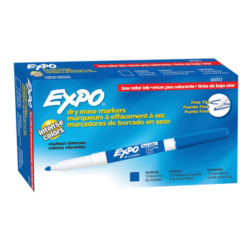 EXPO White Board  Marker Fine Blue Box of 12