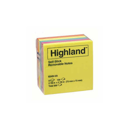 HIGHLAND Notes 6549-5A 73X73 Pack of 5