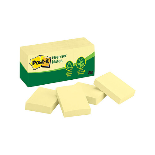 POST-IT Note 653-RP Yellow 35X48 Pack of 12