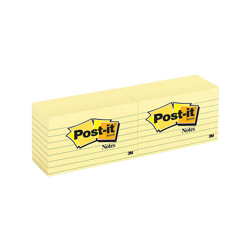 POST-IT 635 Ylw Lined 73X123 Bx12