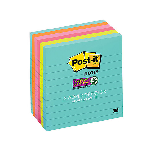 POST-IT Note 675-6SSMIA Miami Pack of 6