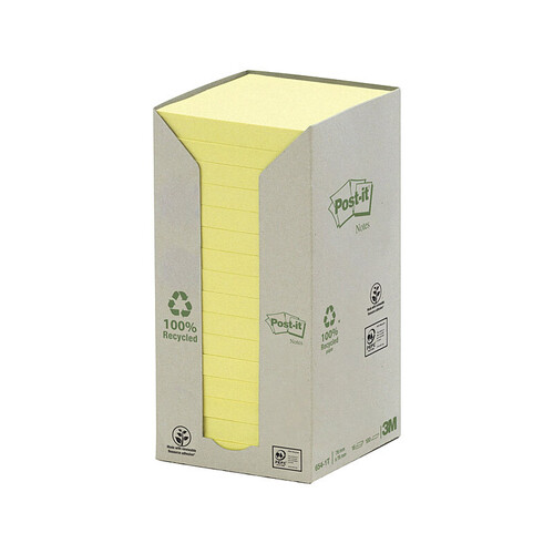 POST-IT Note 654-1T 76x76 Ylw Pack of 16