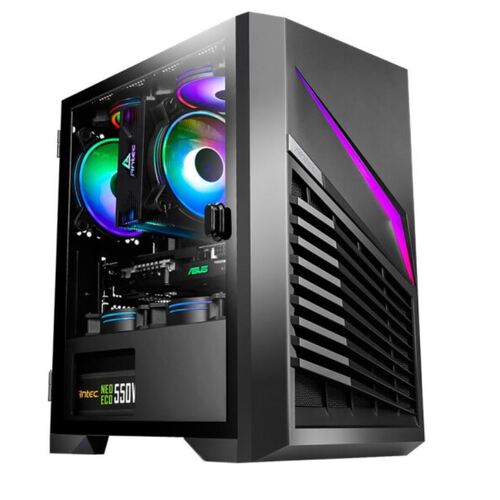 ANTEC DP31 mATX, ITX, LED control, USB 3.0, Tempered Glass Side Panel, Up to 5 Fans, 1x preinstalled Fan rear, High Efficiency Cooling Gaming Case