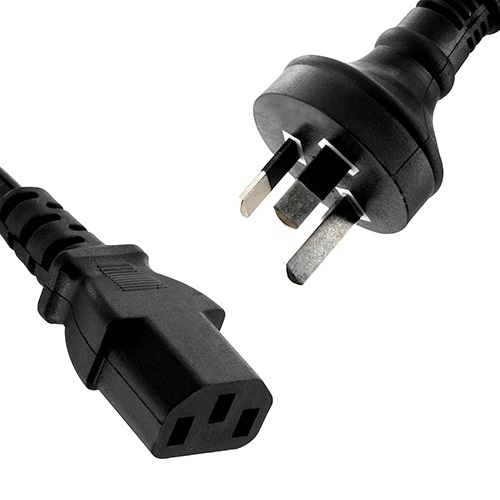 8WARE Power Cable 2m Male wall 240v PC