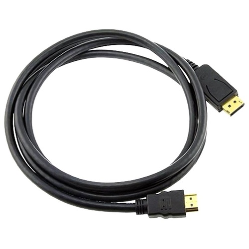 8WARE DisplayPort DP to HDMI Cable 2m - 20 pins Male to 19 pins Male Gold plated RoHS