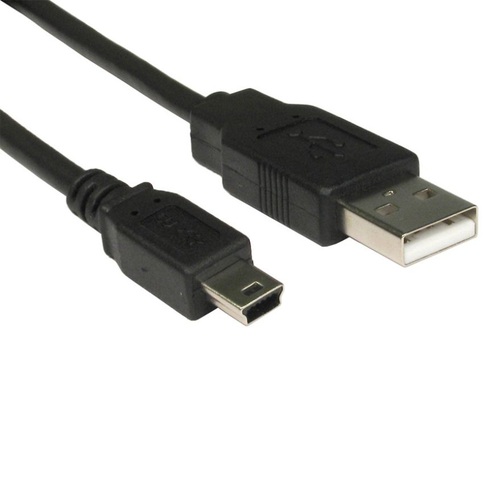 8WARE 8Ware USB 2.0 Cable 1m A Male to Mini B Black