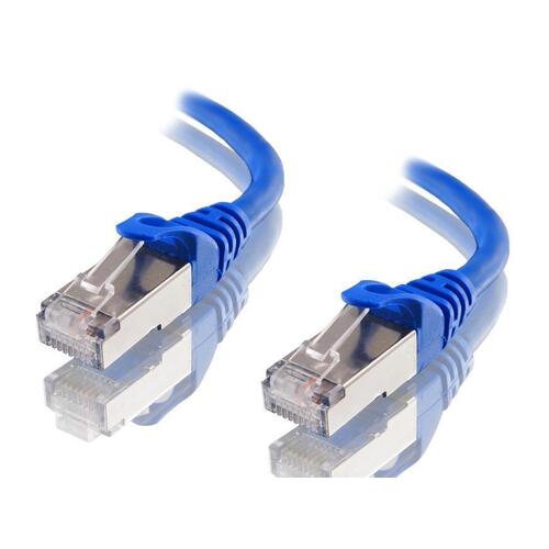 ASTROTEK CAT6A Shielded Ethernet Cable 25cm/0.25m Blue Color 10GbE RJ45 Network LAN Patch Lead S/FTP LSZH Cord 26AWG