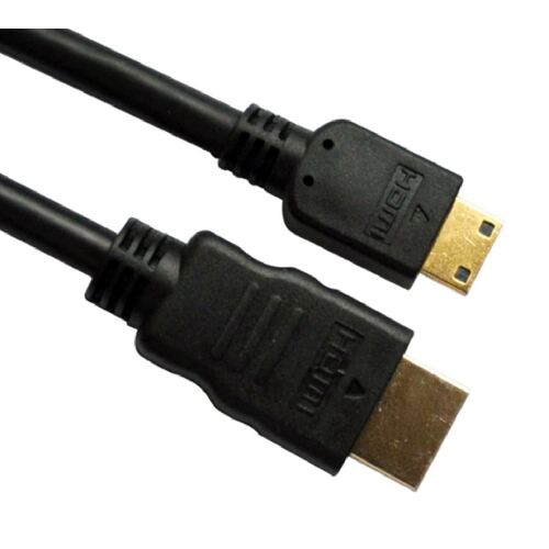 ASTROTEK Mini HDMI to HDMI Cable 1m with Ethernet 1.4V 3D HD 1080p 9pin Male (Type A) to 19P Male (Type C) 30AWG for Tablet Smart Phone