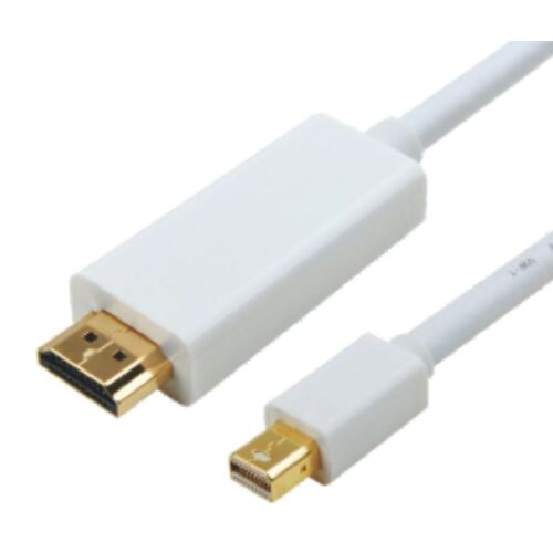 ASTROTEK Mini DisplayPort DP to HDMI Cable 2m - 20 pins Male to 19 pins Male Gold plated RoHS