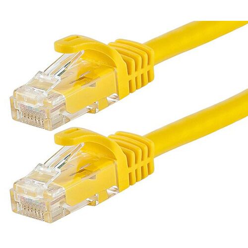 ASTROTEK CAT6 Cable 1m - Yellow Color Premium RJ45 Ethernet Network LAN UTP Patch Cord 26AWG-CCA PVC Jacket